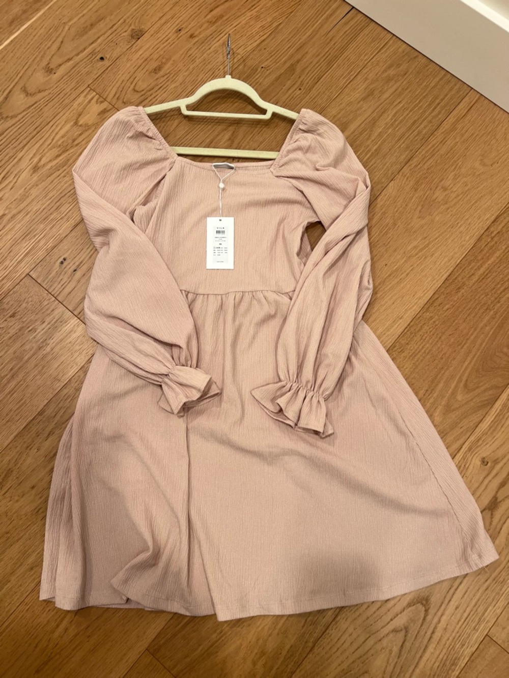 VILA Blush Ribbed Textured Top - Picture 6 of 6